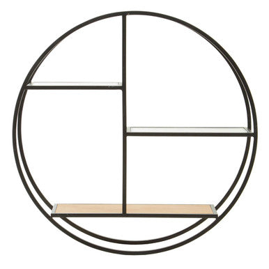 3 Tier Round Metal Wall Shelf