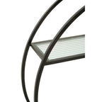 3 Tier Round Metal Wall Shelf