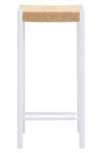 Natural Rope and White Bar Stool