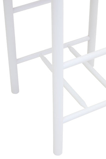 Natural Rope and White Bar Stool
