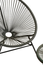 Grey 3 Piece Rattan Patio Set