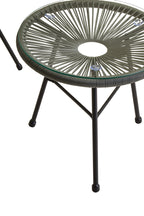 Grey 3 Piece Rattan Patio Set