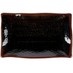 Tenmoku Rectangular Melamine Wave Plate 11 1/4" x 7 1/4" - Dozen