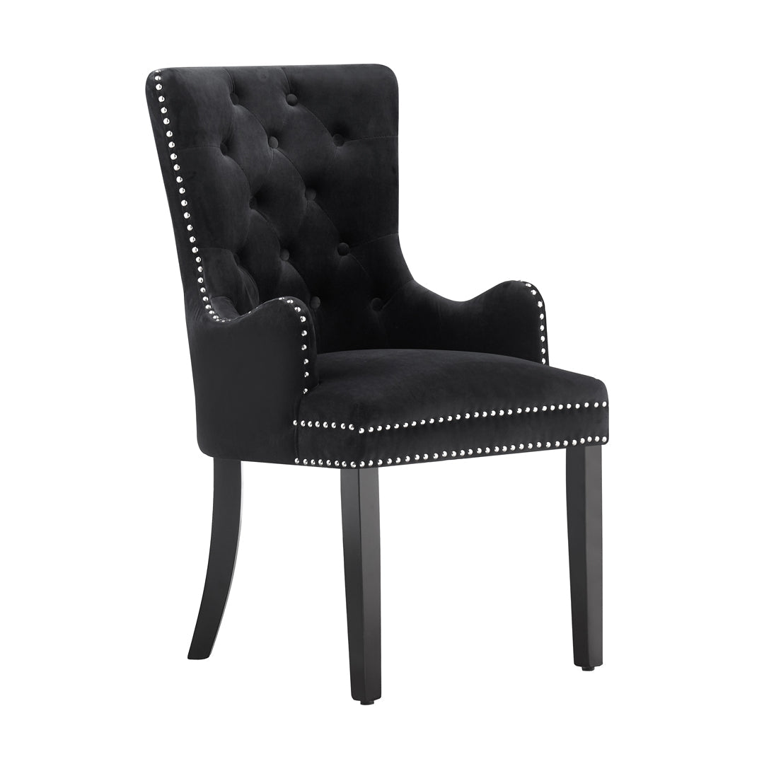 LUX Velvet Dining Chair (with armrests)