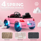 Volkswagen Beetle Licensed 12V Ride on Car w/ Remote Control