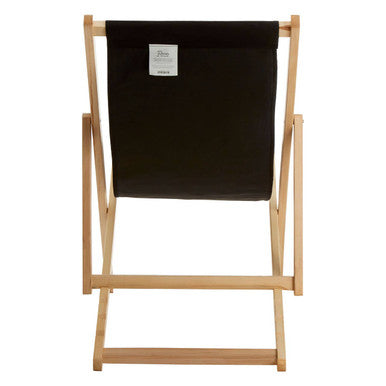 Black Wooden Deck Chair