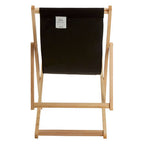 Black Wooden Deck Chair