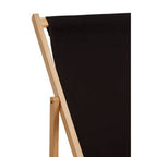 Black Wooden Deck Chair