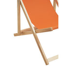 Orange Wooden Deck Chair