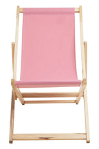 Pink Wooden Deck Chair