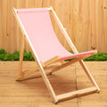 Pink Wooden Deck Chair