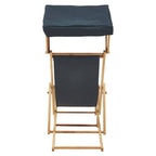 Khaki Wooden Lounger