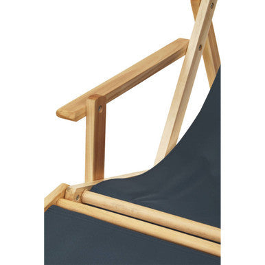 Khaki Wooden Lounger
