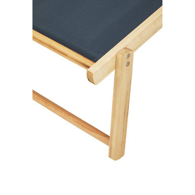 Khaki Wooden Lounger