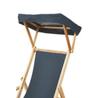 Khaki Wooden Lounger