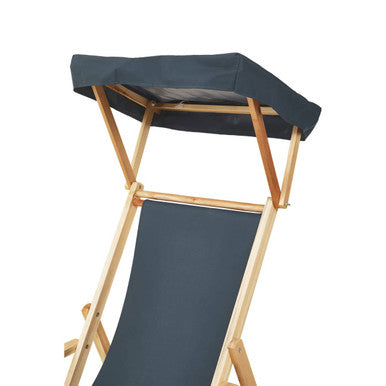 Khaki Wooden Lounger