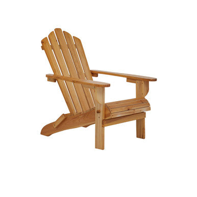 Natural Finish Wooden Slatted Chair