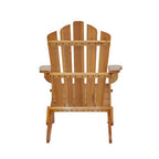 Natural Finish Wooden Slatted Chair