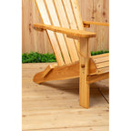 Natural Finish Wooden Slatted Chair
