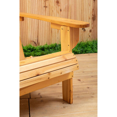 Natural Finish Wooden Slatted Chair