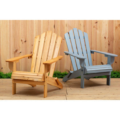 Natural Finish Wooden Slatted Chair