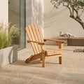 Natural Finish Wooden Slatted Chair