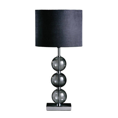 Black Suede Effect Shade Table Lamp