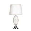 Modern White and Silver Table Lamp