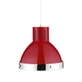 Red and Chrome Pendant Light
