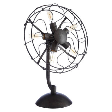 Vintage Fan Shape Table Lamp