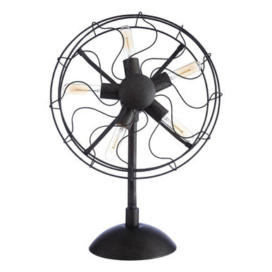 Vintage Fan Shape Table Lamp
