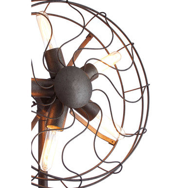 Vintage Fan Shape Table Lamp