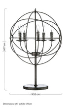 5 Arm Table Lamp