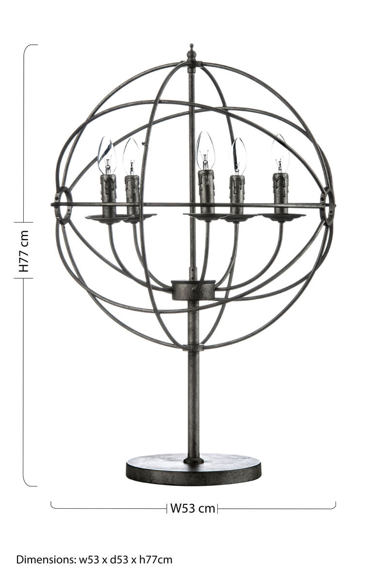 5 Arm Table Lamp
