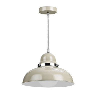 Clay Colour Bowl Shaped Pendant Light
