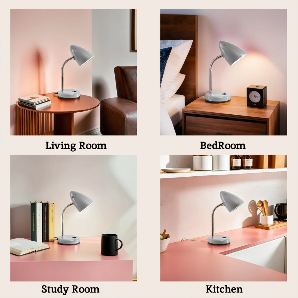 Grey Desk Lamp