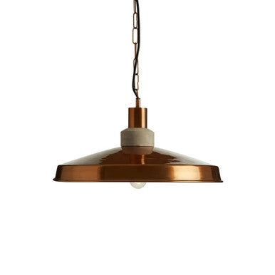 Copper Finish and Aluminium Pendant Light