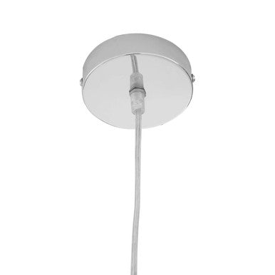 Chrome Finish Bowl Shaped Pendant Light