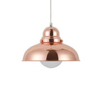 Bell Shaped Pendant Light with Copper Finish