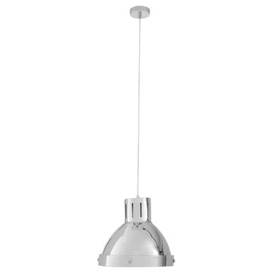 Bowl Shaped Pendant Light with Chrome Finish