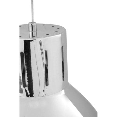 Bowl Shaped Pendant Light with Chrome Finish