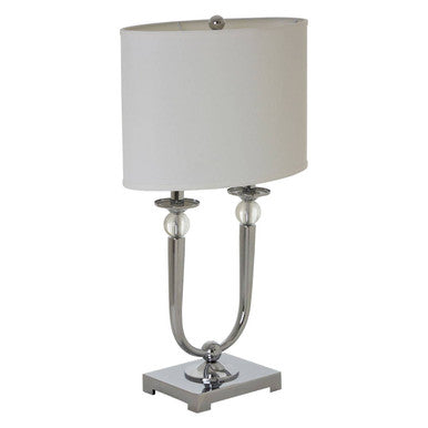 Modern Chrome Bedside Table Lamp