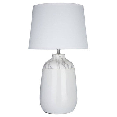 White Ceramic Bedside Table Lamp
