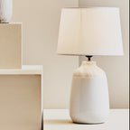 White Ceramic Bedside Table Lamp