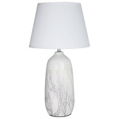 Stylish White Ceramic Bedside Lamp