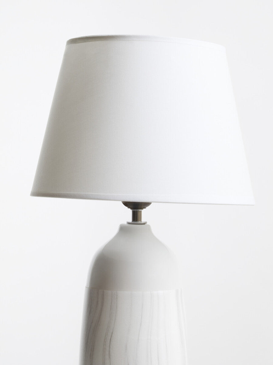 Stylish White Ceramic Bedside Lamp