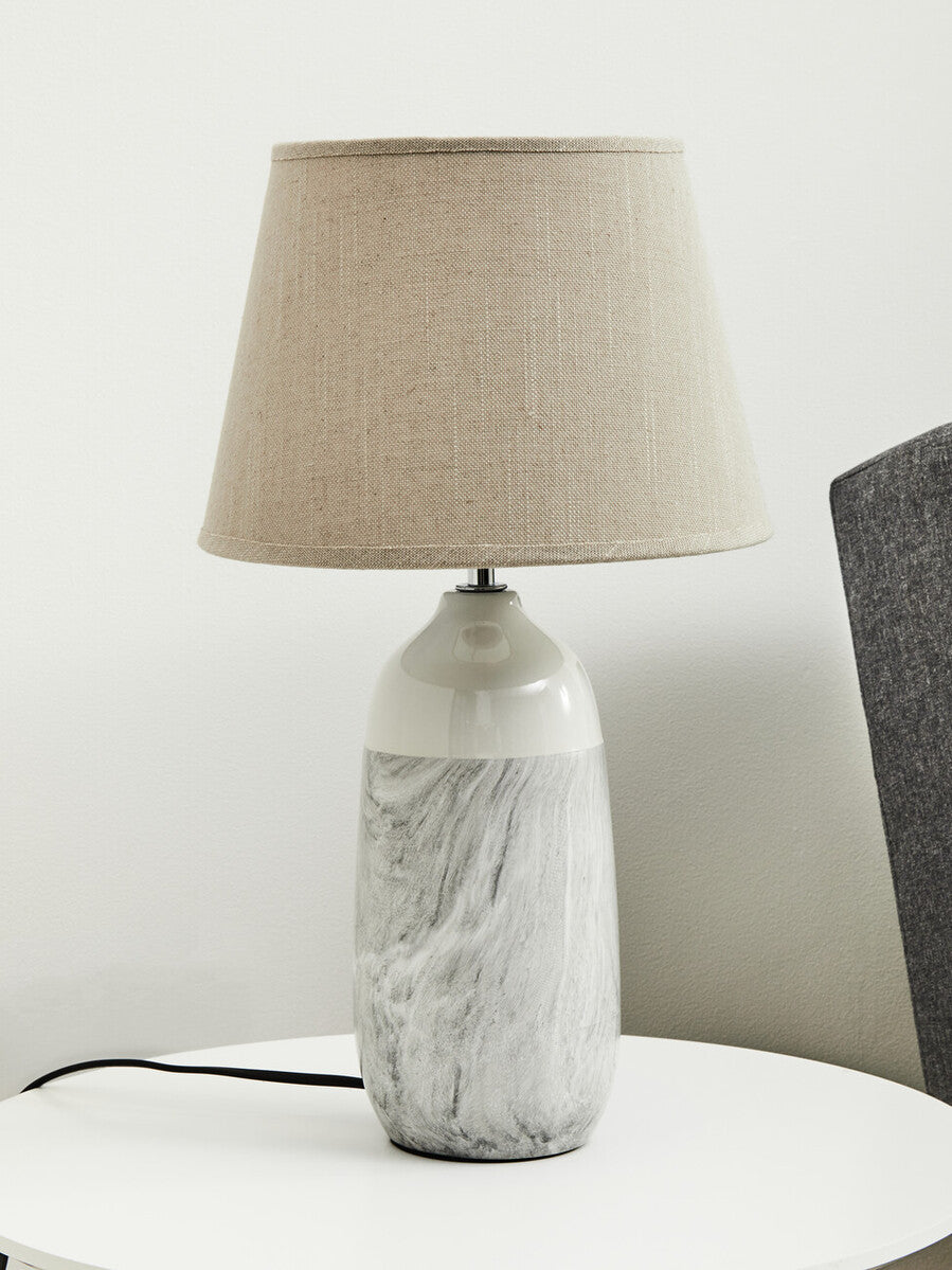 Beige Ceramic Table Lamp