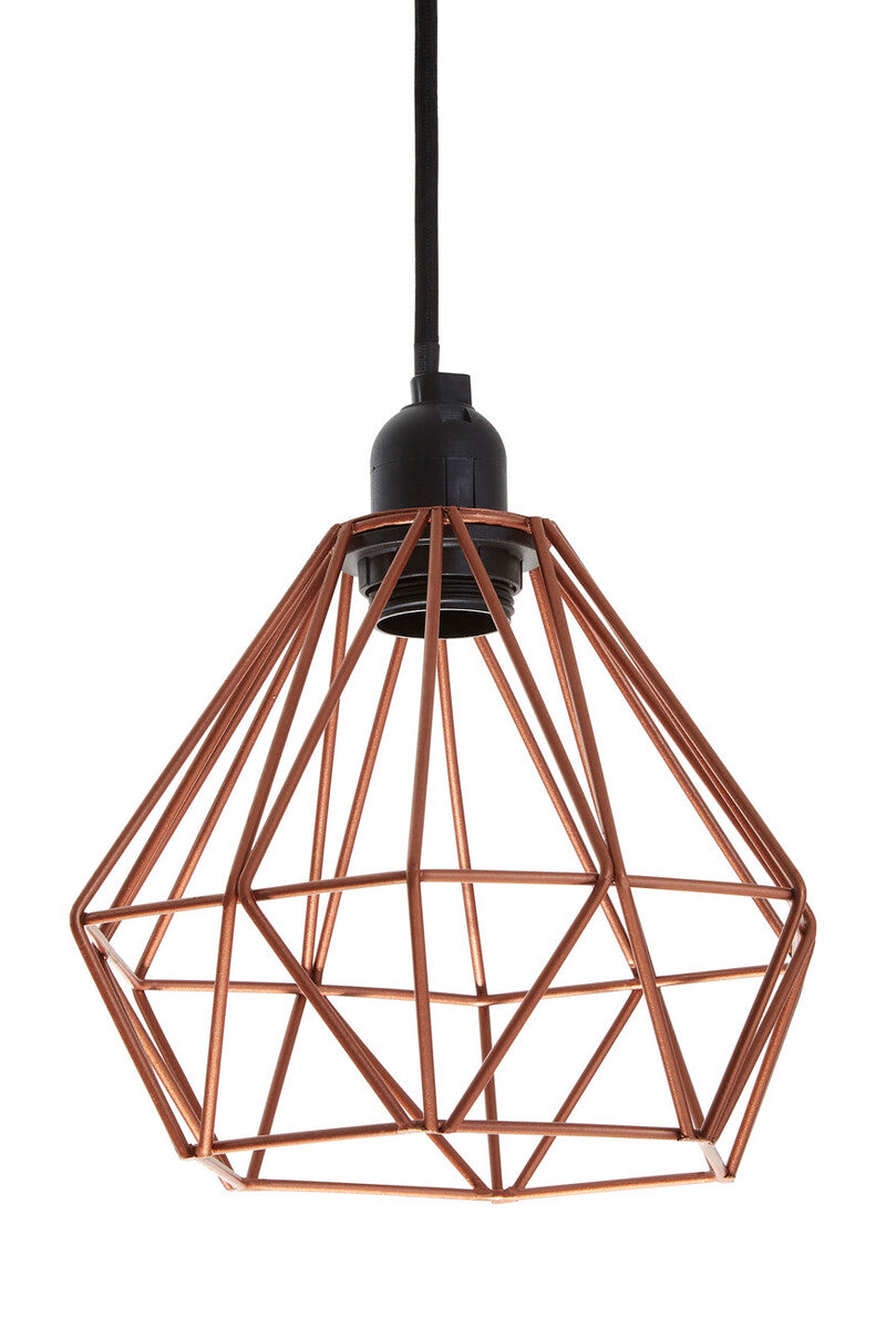 Copper Metal Wire Pendant Light