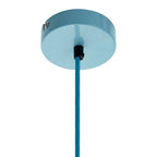 Blue Metal Wire Pendant Light