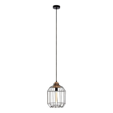 Black Metal Wire Pendant Light